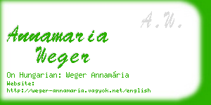 annamaria weger business card